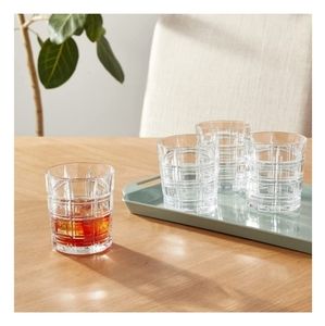 New Waterford Crystal Crosby Double Old Fashioned Glass Set of 4